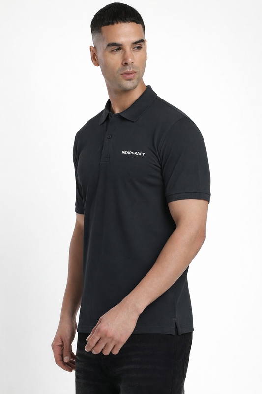 BEARCRAFT Men’s Pertol Blue Polo T-Shirt – Regular Fit