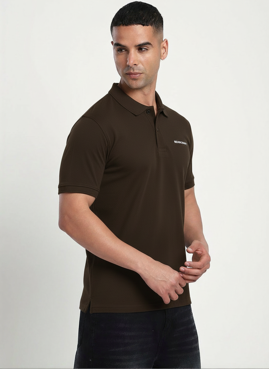 BEARCRAFT Men’s Brown  Polo T-Shirt – Regular Fit