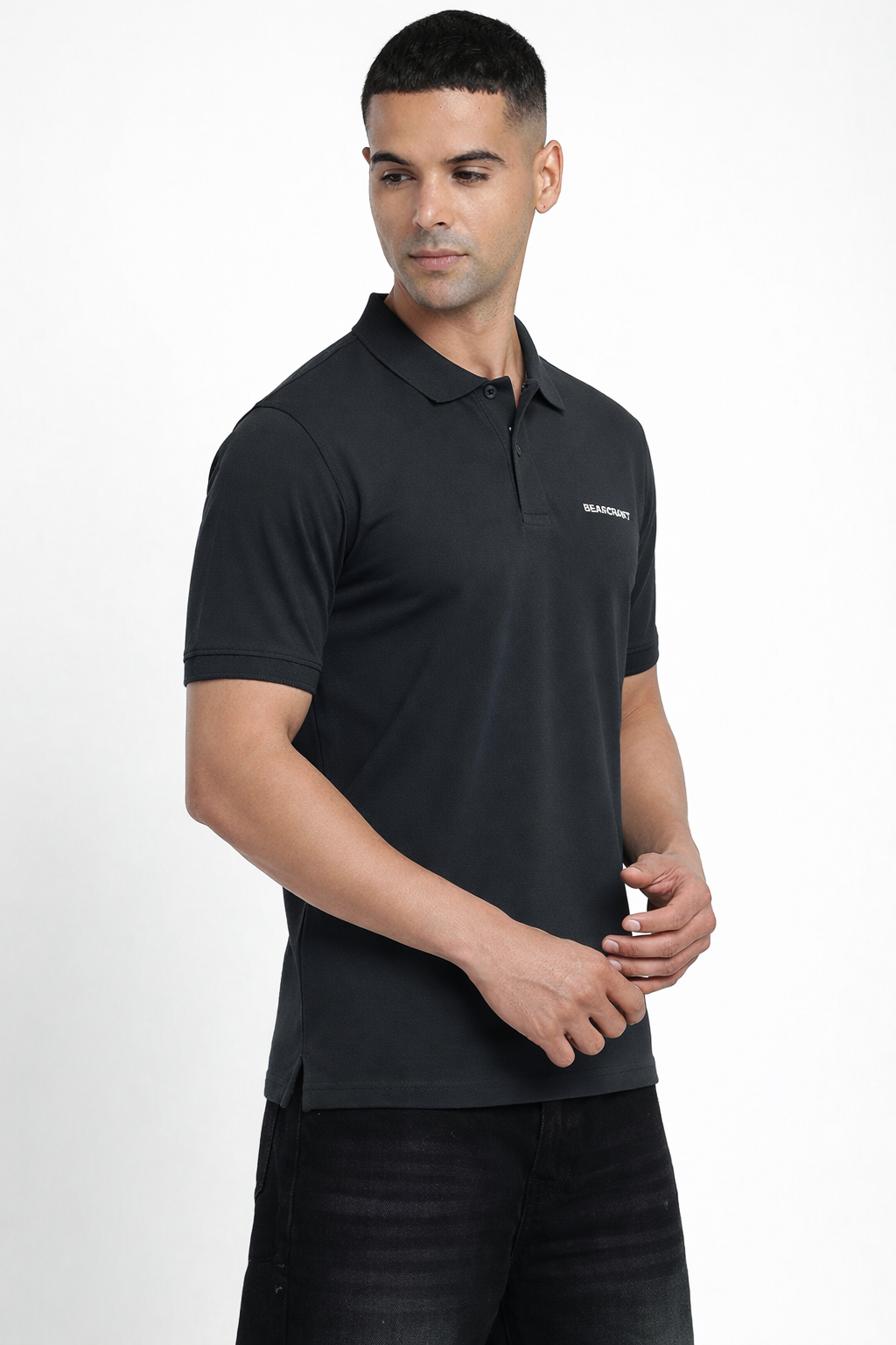 BEARCRAFT Men’s Pertol Blue Polo T-Shirt – Regular Fit
