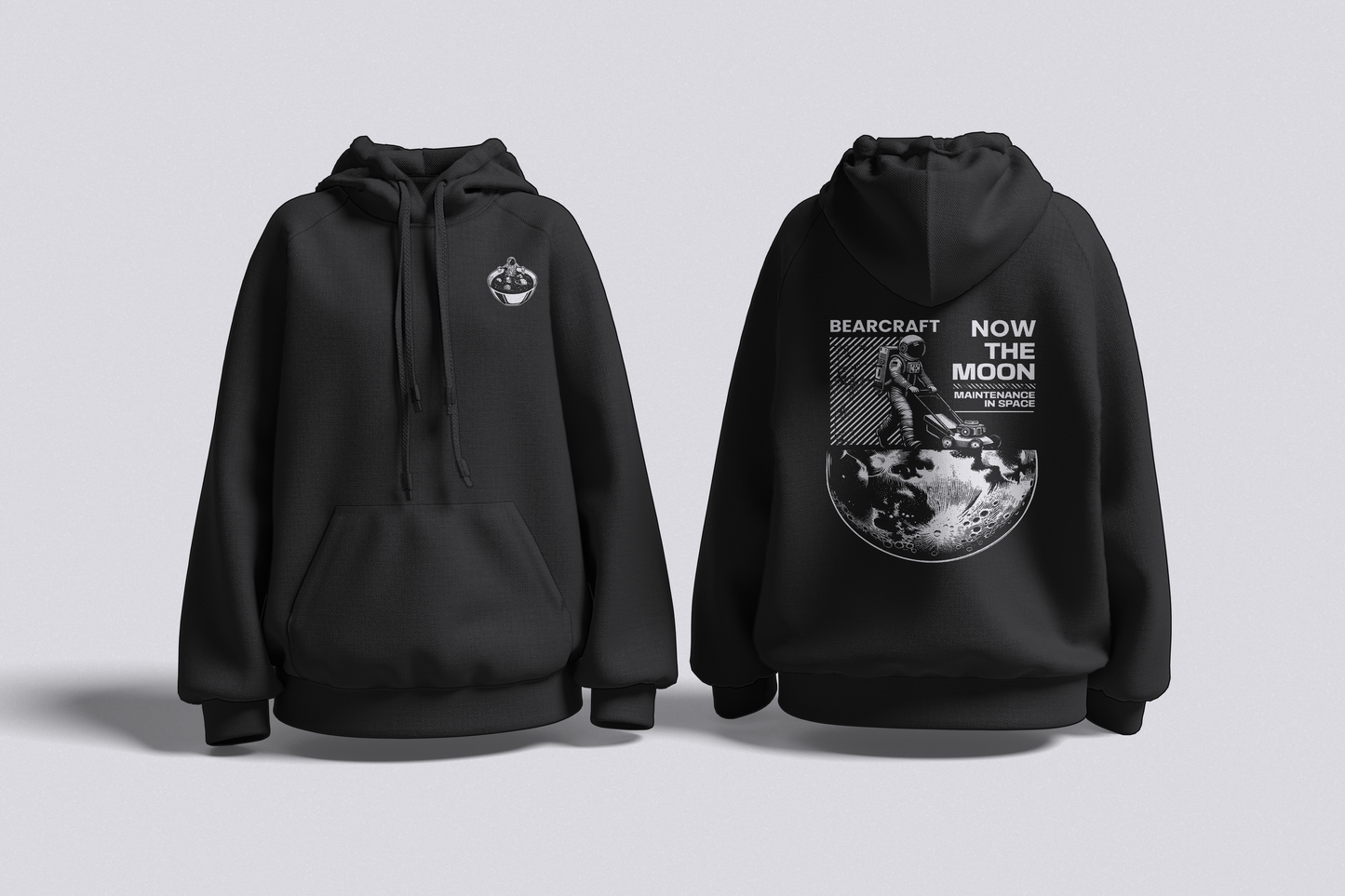Maintenance in Space - Moon Duty Edition | Unisex Oversized Hoodie