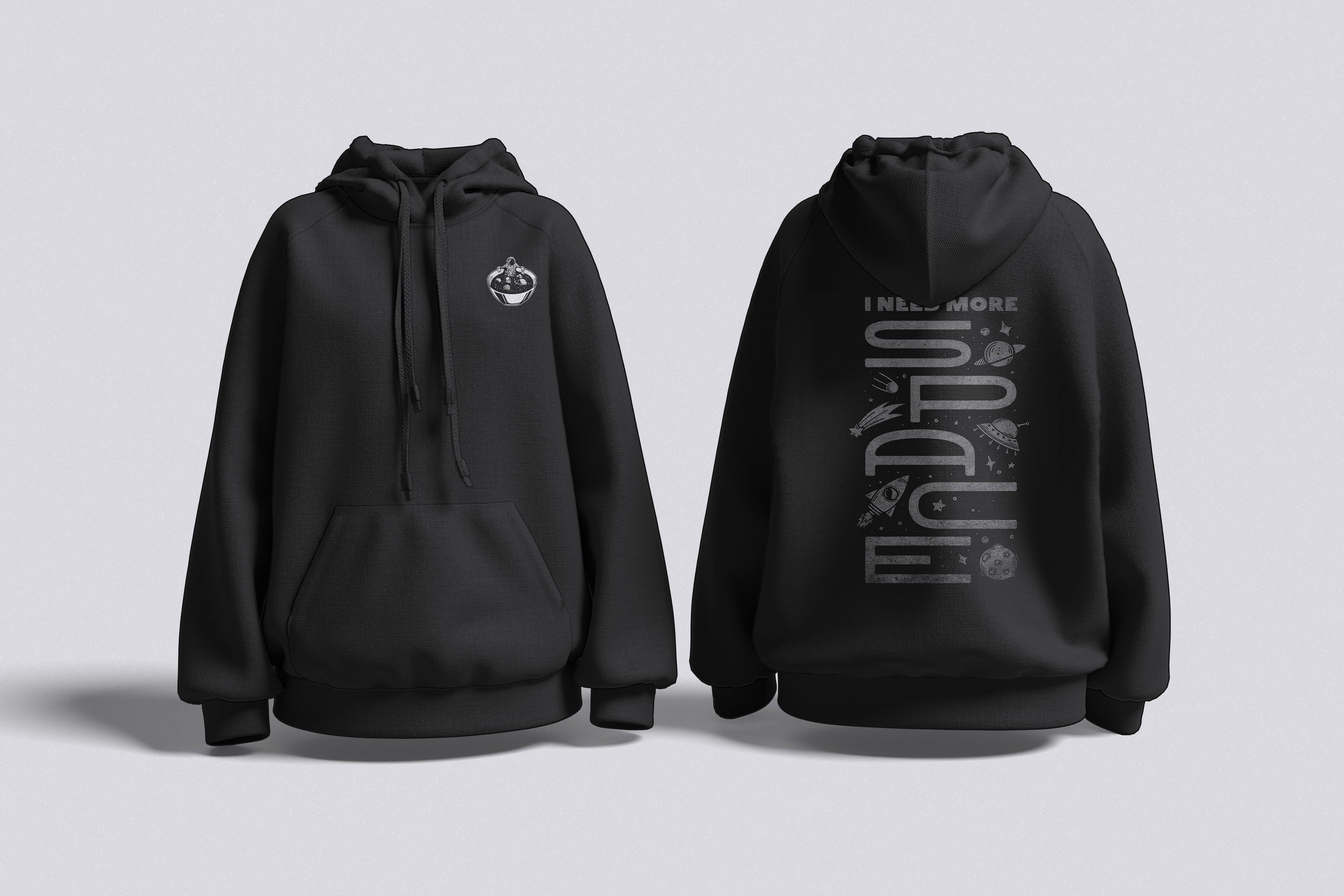 I Need More Space - Moon Duty Edition | Unisex Oversized Hoodie