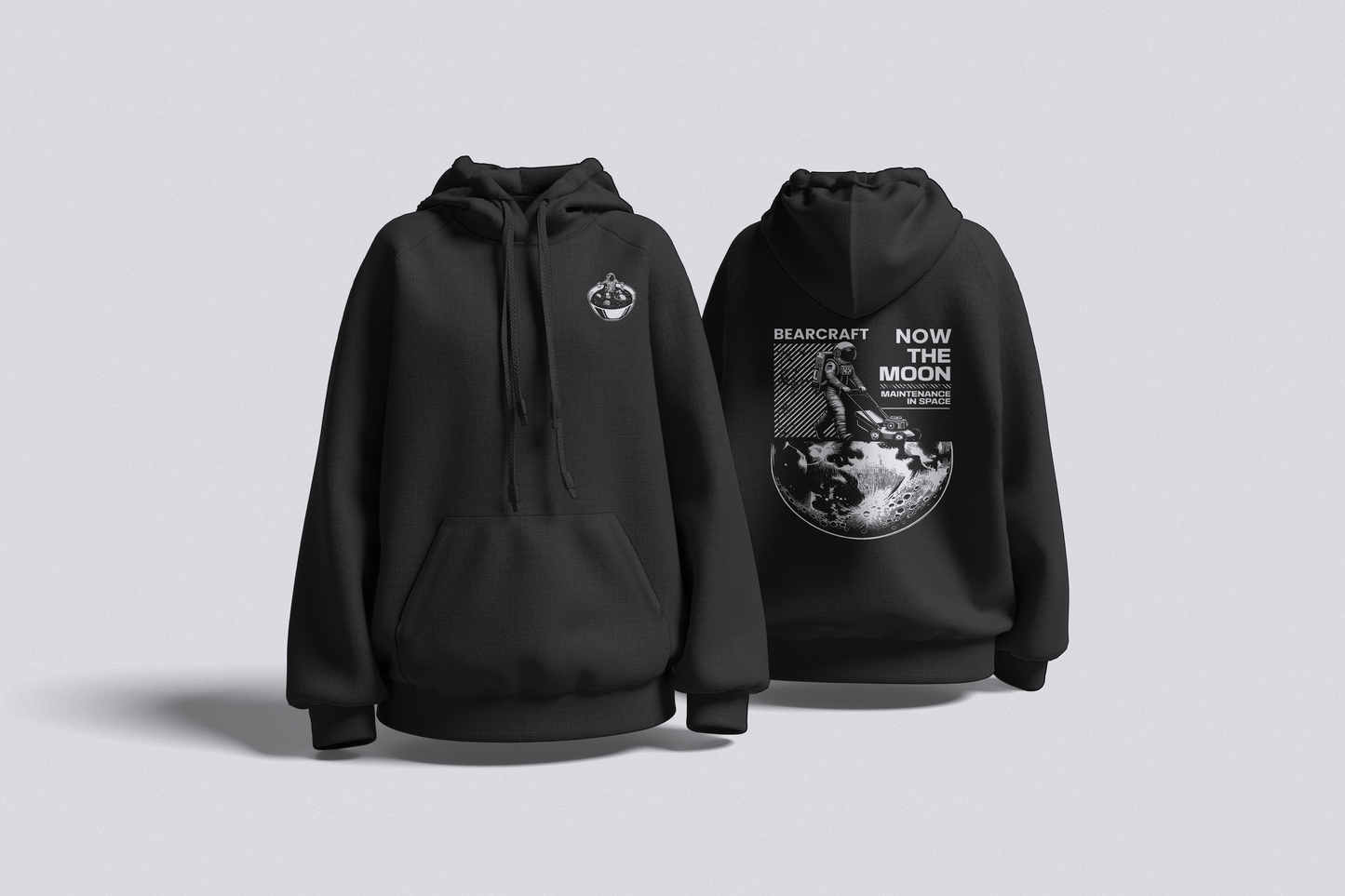 Maintenance in Space - Moon Duty Edition | Unisex Oversized Hoodie