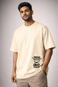 Progress Yellow Oversized Graphic Printed T-shirt