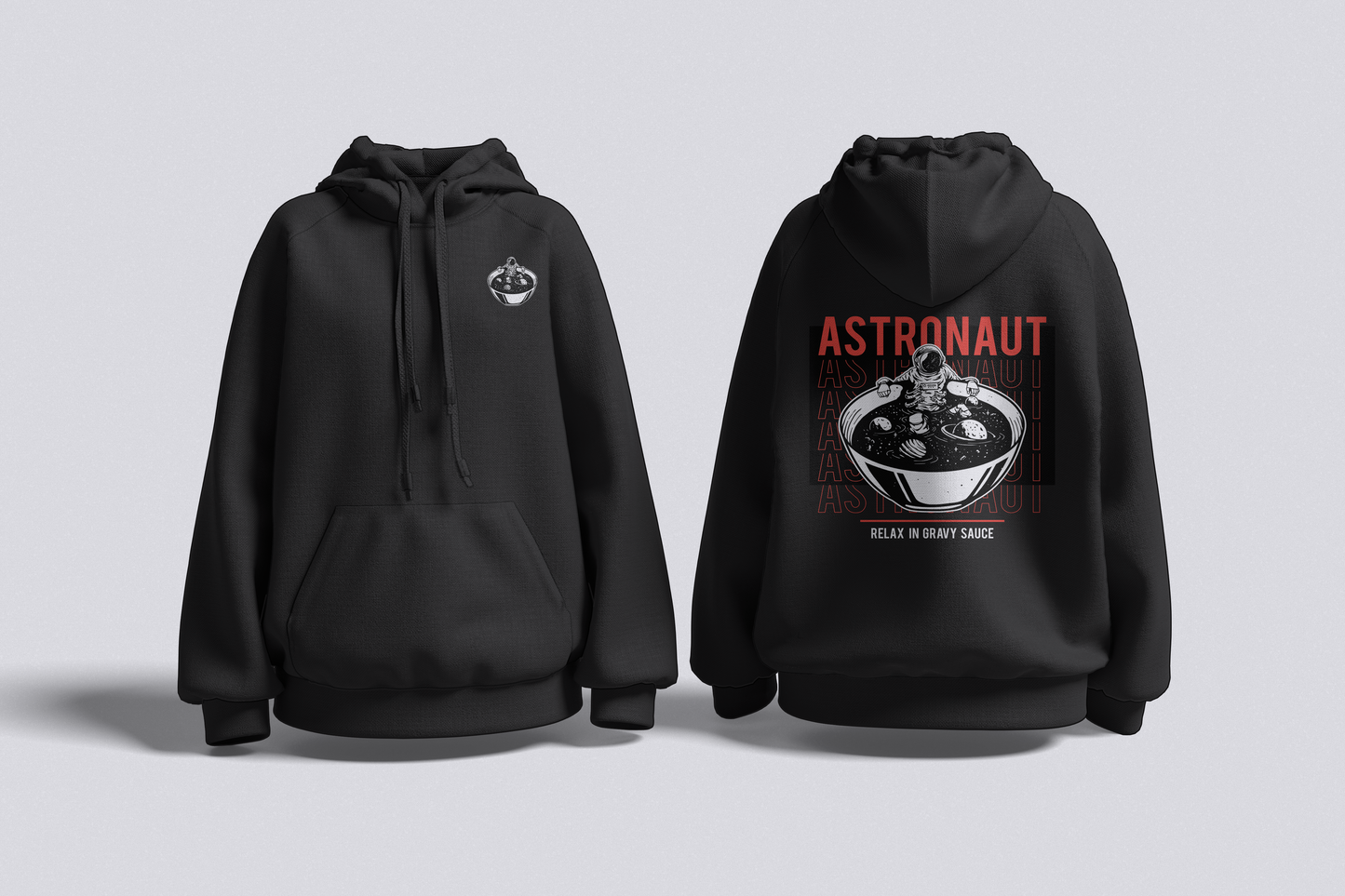 Astronaut – Relax in Gravy Sauce | Unisex Oversized Hoodie