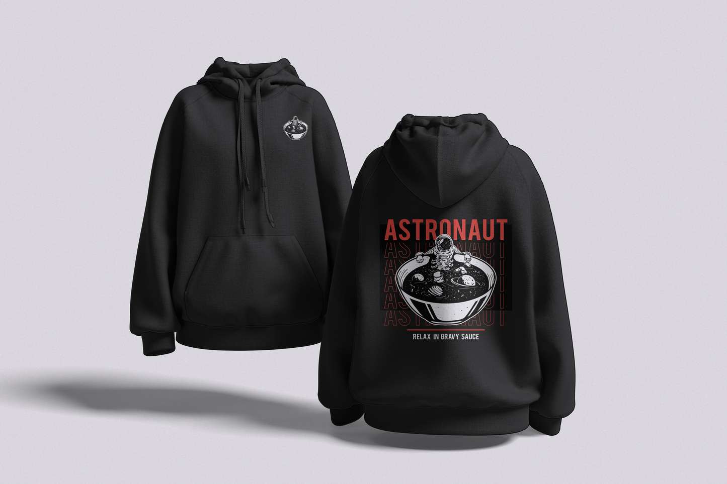 Astronaut – Relax in Gravy Sauce | Unisex Oversized Hoodie