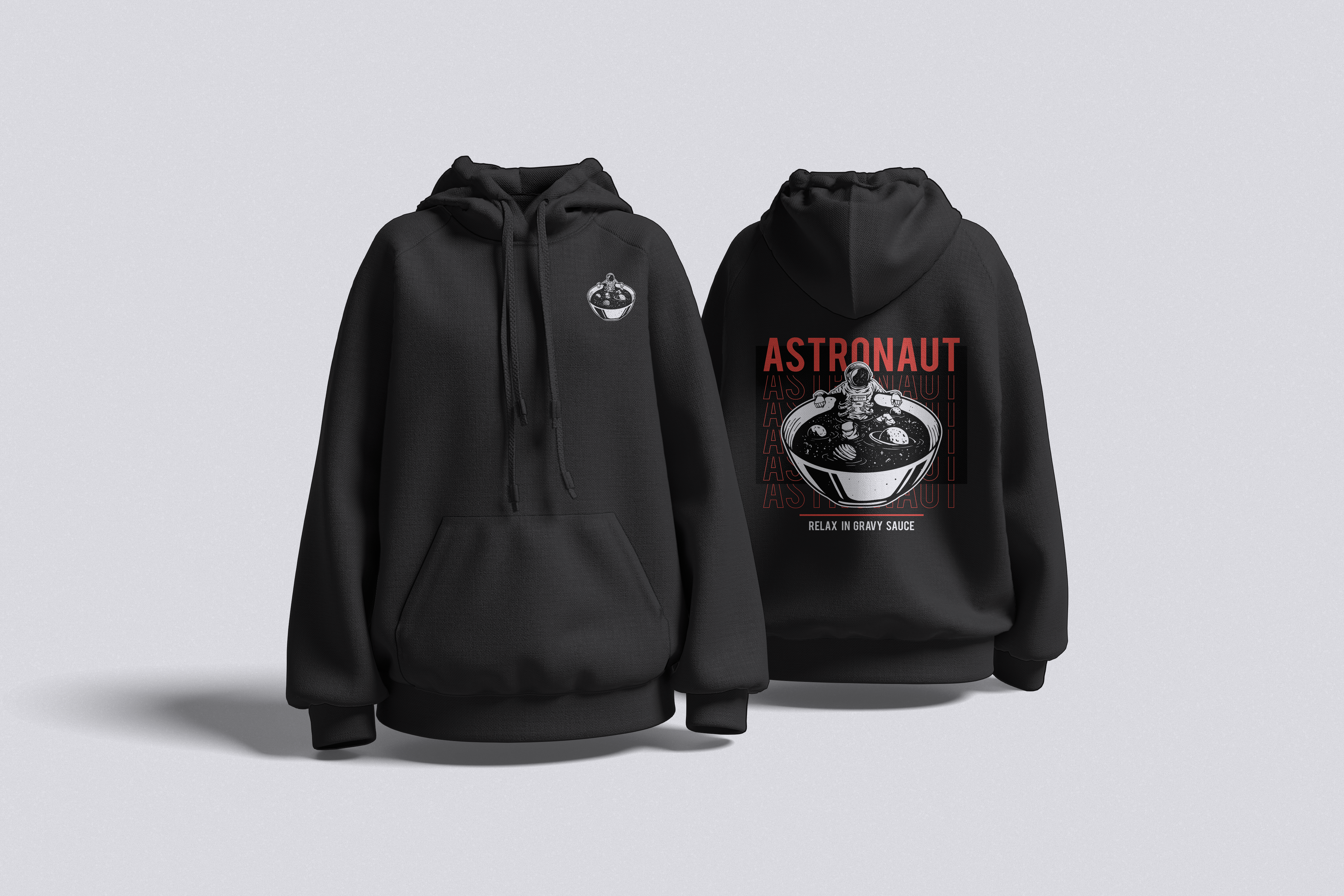 Astronaut – Relax in Gravy Sauce | Unisex Oversized Hoodie